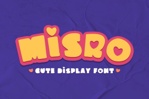 Misro – Cute Display Font
