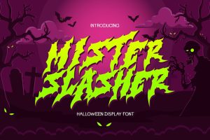 Mister Slasher – Halloween Font