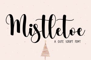 Mistletoe – Christmas Font