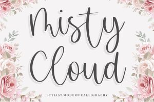 Misty Cloud – Stylish Calligraphy Logo Font