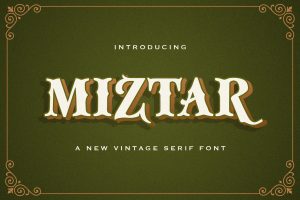 Miztar – Victorian Style Font