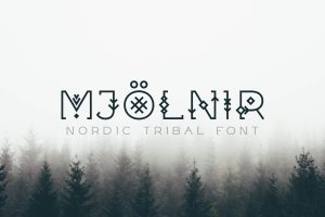 Mjölnir – Nordic Tribal Font
