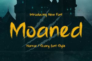 Moaned – Horror Scary Font