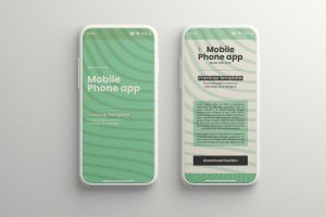 Mobile Phone App Mockup