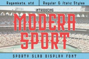 Modera – Baseball Sport Font