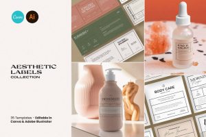 Modern Aesthetic Label Design Templates