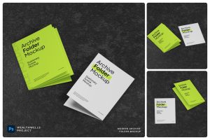 Modern Archive Folder Mockup