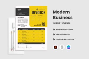 Modern Business Invoice Template V21