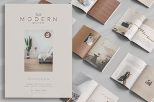 Modern neutral multi-purpose book