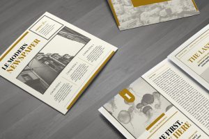 Modern Newspaper Square Brochure
