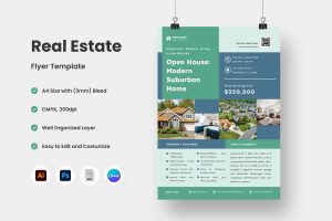 Modern Real Estate Flyer Template V6