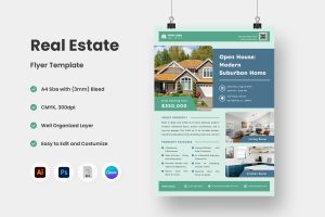 Modern Real Estate Flyer Template V9