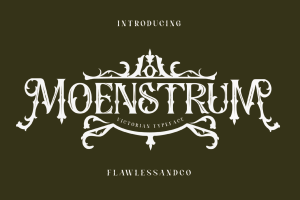 Moenstrum – Victorian Tattoo Font