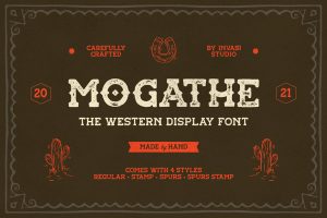 Mogathe – Western Font