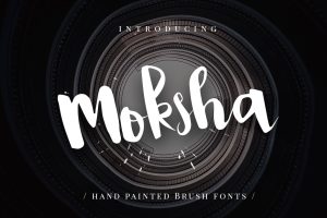Moksha – Hand Painted Brush Font