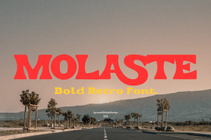 Molaste Retro Font