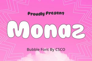 Monaz – Bubble Font