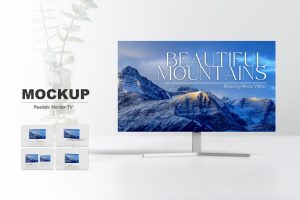 Monitor Tv Mockup