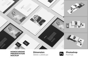 Monochrome Presentation Mockup