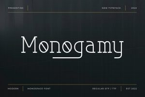 Monogamy – Modern Monospace Font