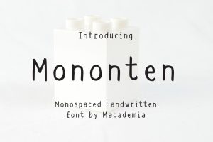 Mononten – Monospaced