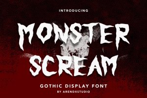 Monster Scream – Ghotic Display Font