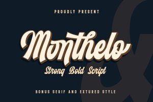 Monthelo – Vintage Script Font