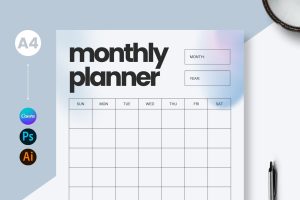 Monthly Planner Design Template