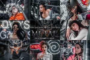 Moody Metal – Exclusive Actions Photoshop