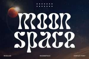 Moonspace – Modern Sign Painting Psychedelic Font