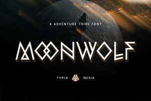 Moonwolf – Modern Scifi x Tribe Game Display Sans