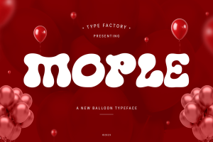 Mople – Balloon Typeface