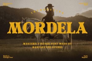 Mordela Western Vintage Font