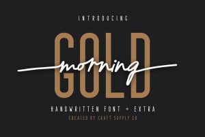 Morning Gold – Handwritten Font