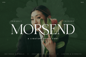 Morsend – A Ligature Heavy Font