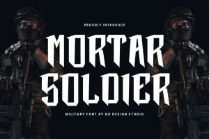Mortar Soldier – Military Font