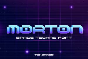 MORTON – Futuristic scifi font
