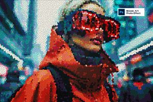 Mosaic Art Photo Effect