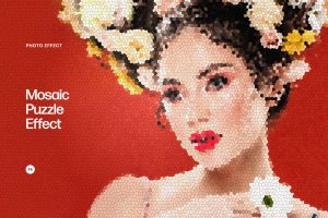 Mosaic Puzzle Photo Effect
