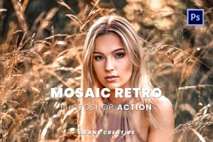 Mosaic Retro Photoshop Action