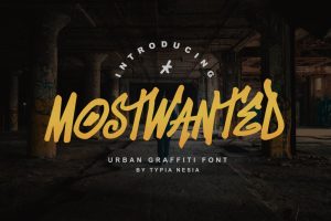 MostWanted Graffiti Font