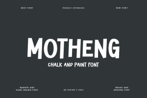 Motheng – Chalk & Paint Font