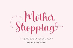 Mother Shopping Girly Business Font