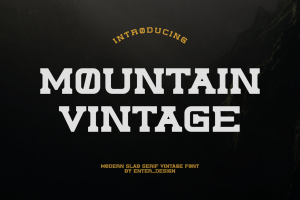 Mountain Vintage Font