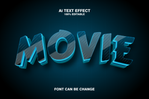 Movie 3d Text Effect