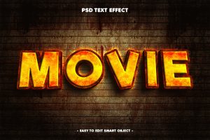 Movie Comic Style Editable Text Effect