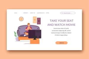 movie landing page template
