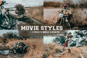 Movie Styles 4 Lightroom Presets Mobile & Desktop