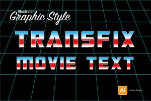 Movie Title Graphic Style for Illustrator