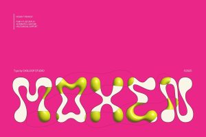 Moxen – Liquid Funky Wavy Groovy Bubble Tiki Font
